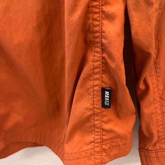 REI Co-op Sahara Hiking Shirt Women XS Orange Nylon Stretch Outdoor Gorpcore - Picture 9 of 11